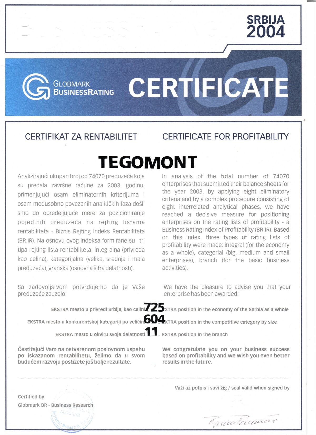 O nama 2 Sertifikat 3